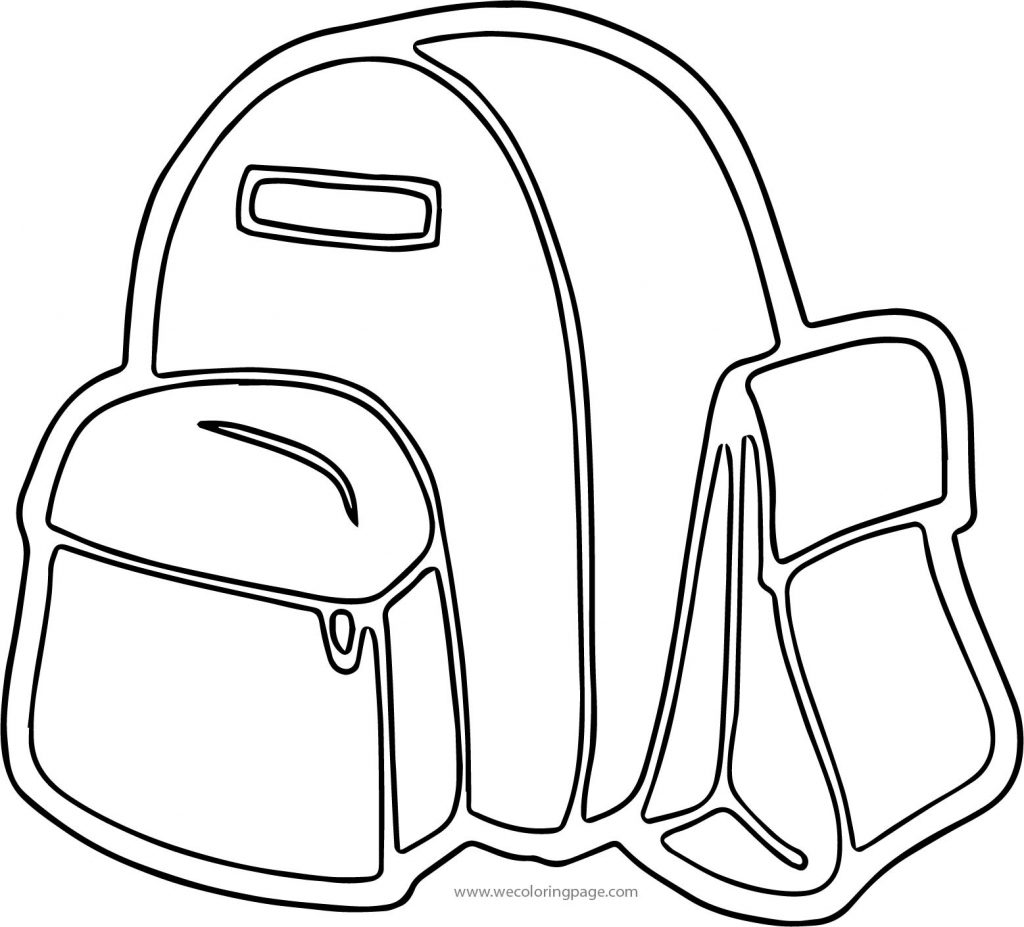 Crayon Book Bags Coloring Pages
