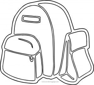 You School Bag Coloring Page