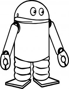 Spring Robot Coloring Page