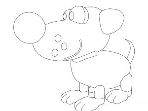 01 dog coloring page 02