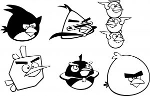 18 angry birds coloring page