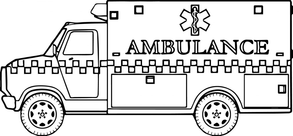 A Ambulance Coloring Page - Wecoloringpage.com