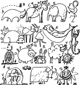 Abc Animal Coloring Page WeColoringPage 11