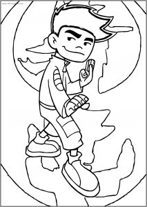 American Dragon Jake Long Are You Ready Free A4 Printable Coloring Page