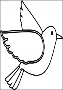 And Bird Free A4 Printable Coloring Page