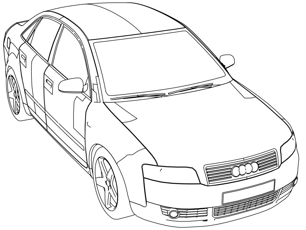 Audi A Coloring Page Wecoloringpage Com