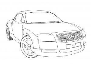 Audi TT Car Coloring Page (2)