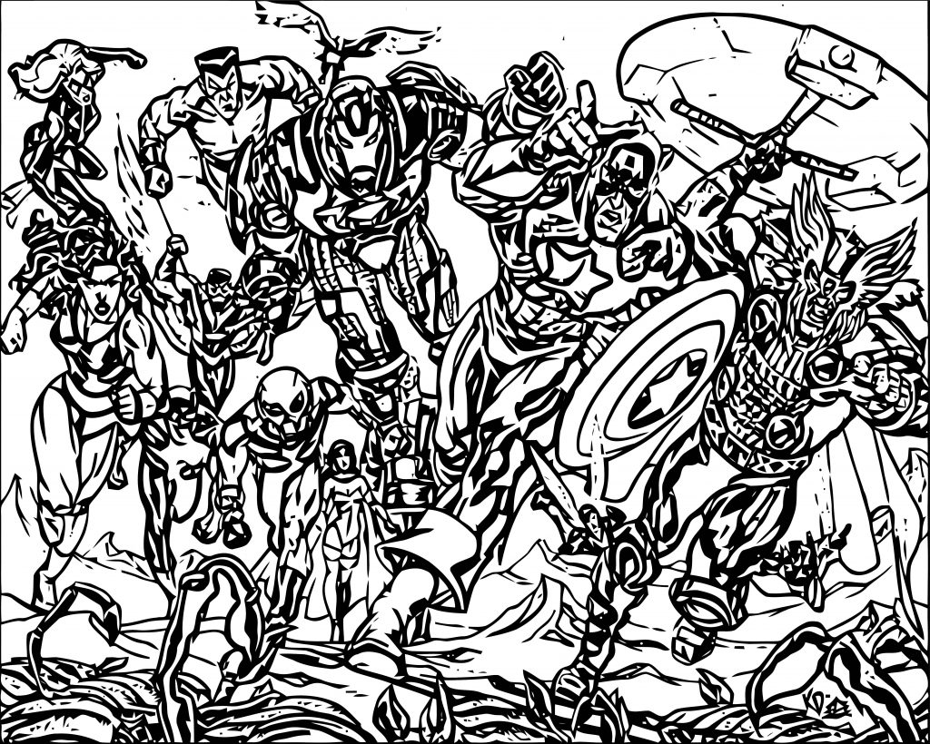Avengers Coloring Page 091 - Wecoloringpage.com