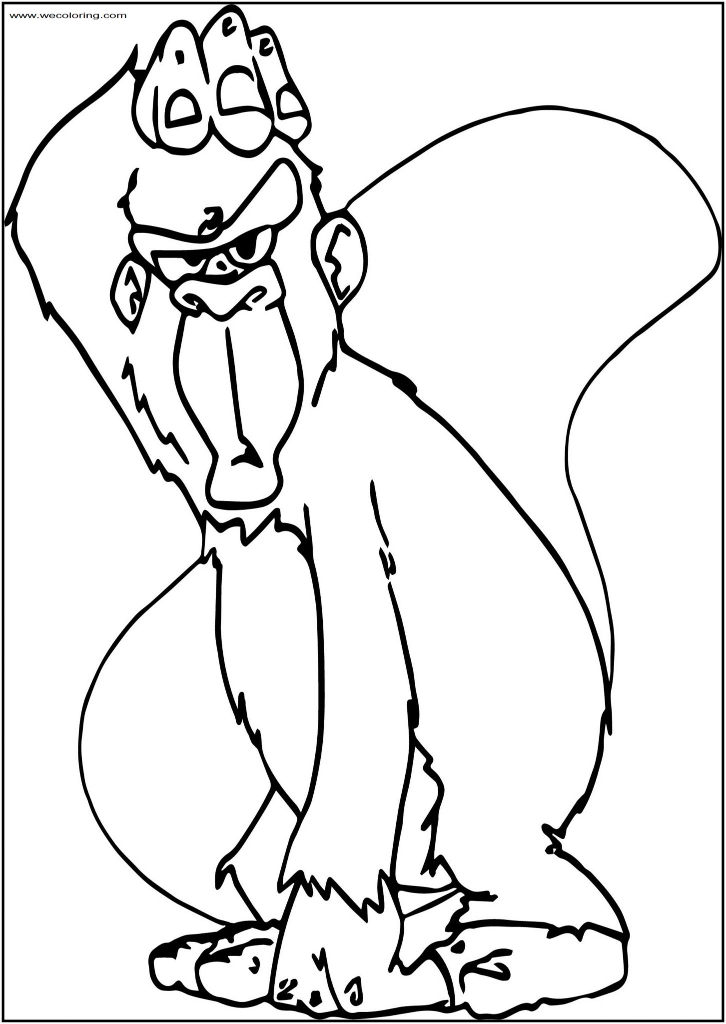 Winnie The Pooh Big Face Coloring Page - Wecoloringpage.com