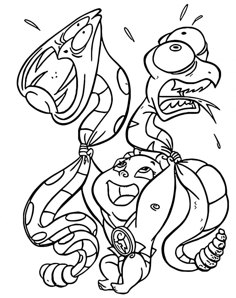 Ice Age - Diego Line Coloring Page - Wecoloringpage.com