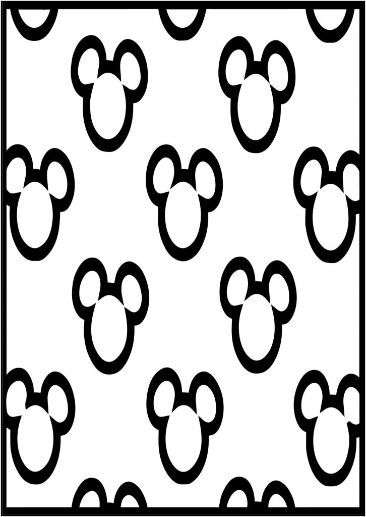 Baby Mickey Outline Faces Free A4 Printable Coloring Page ...