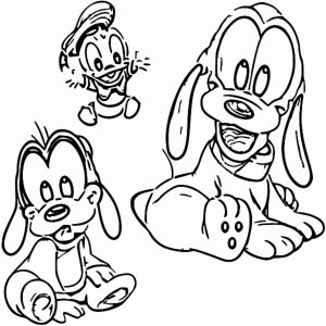 Baby Pluto Coloring Page  038