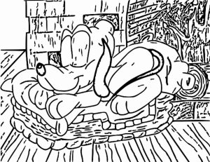 Baby Pluto Coloring Page  051