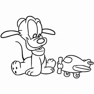 Baby Pluto Coloring Page  107