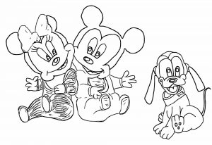 Baby Pluto Coloring Page  116