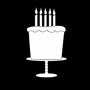 Background Black Cupcake Cup Cake Coloring Page 05