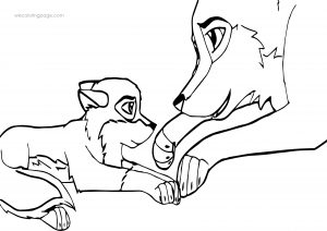 Balto And Aniu Wolf Coloring Page (2)