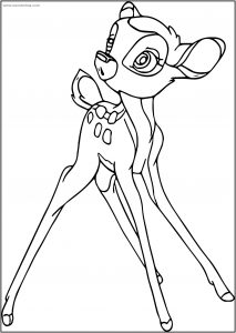 Bambi Look Free Printable Coloring Pages