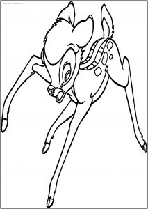 Bambi Scream Free Printable Coloring Pages