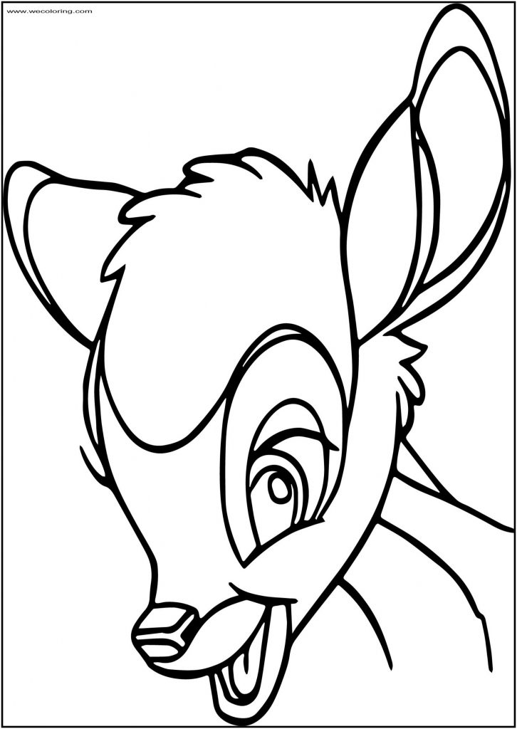 Bambi Smile Face Free Printable Coloring Pages - Wecoloringpage.com