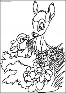 Bambi Weeds Free Printable Coloring Pages