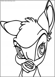 Bambi Yuck Free Printable Coloring Pages