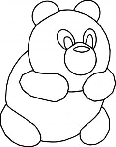 Bear Cartoon Coloring Page