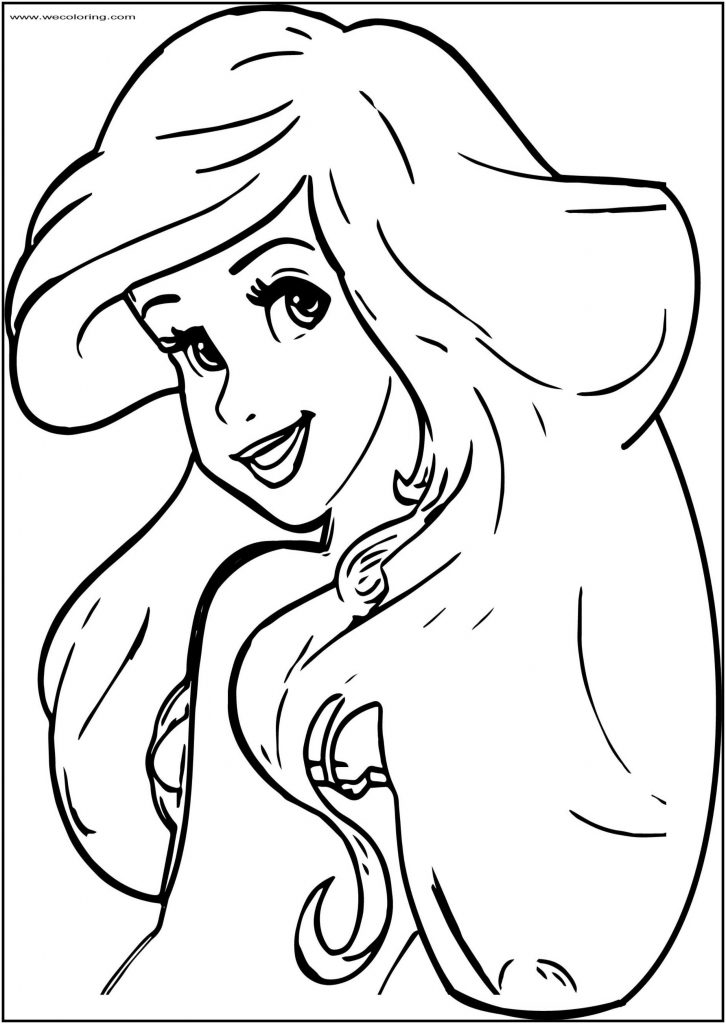 Beautiful Ariel Mermaid Free Printable Coloring Page - Wecoloringpage.com