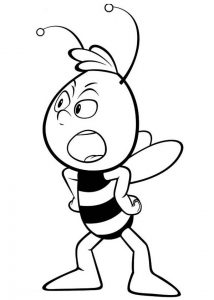 Bee Coloring Pages for Kids