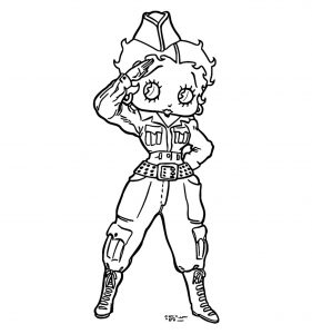 Betty Boop We Coloring Page 035