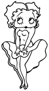 Betty Boop We Coloring Page 043