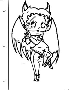 Betty Boop We Coloring Page 081
