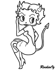 Betty Boop We Coloring Page 187