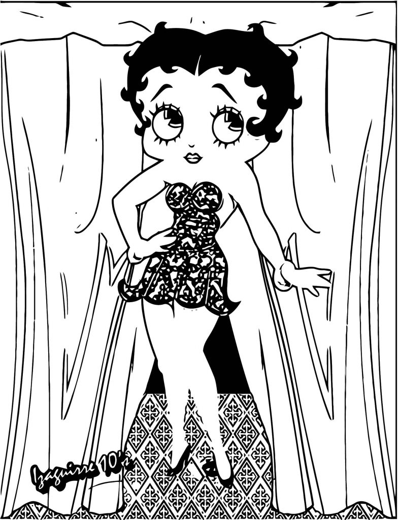 Betty Boop We Coloring Page 447