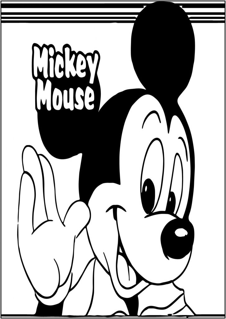 Big Baby Mickey Free A4 Printable Coloring Page - Wecoloringpage.com