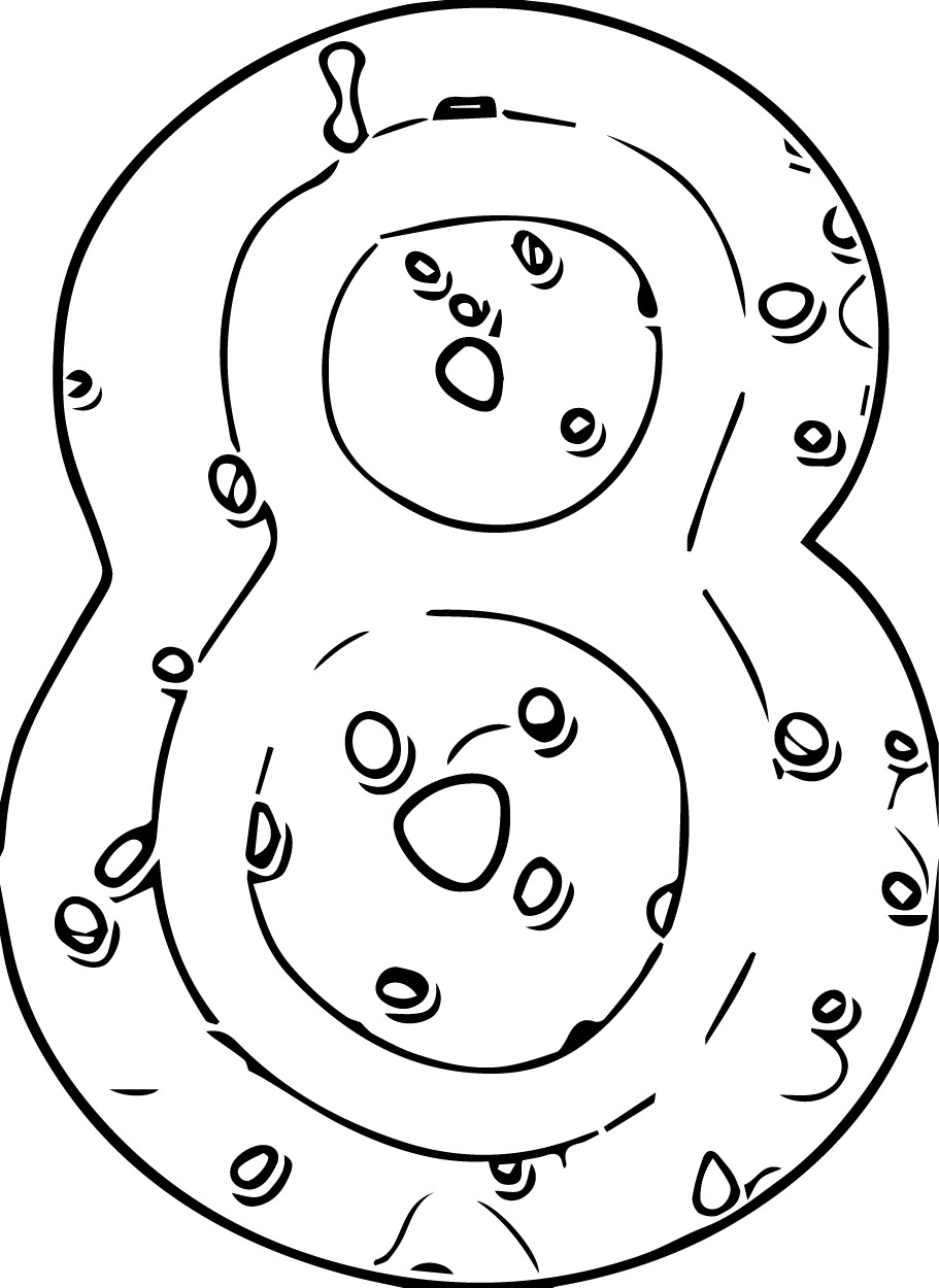 Biscuit Number Eight Coloring Page - Wecoloringpage.com