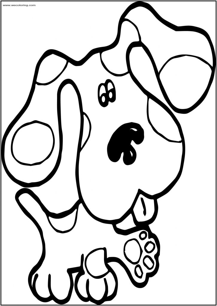 Blues Clues Hand Free A4 Printable Coloring Page - Wecoloringpage.com