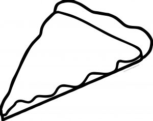 Cheese Pizza Slice Slice Image Coloring Page