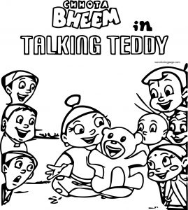 Chhota Bheem And Friends Talking Teddy Bear Coloring Page46