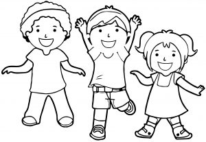 Children 171clipart Children Kids We Coloring Page