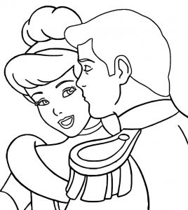 Cinderella And Prince Charming Coloring Pages 17