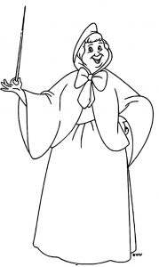 Cinderella Fairy Godmother Coloring Pages 20