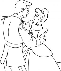 Cinderella and Prince Charming Coloring Pages 21_Cartoonized
