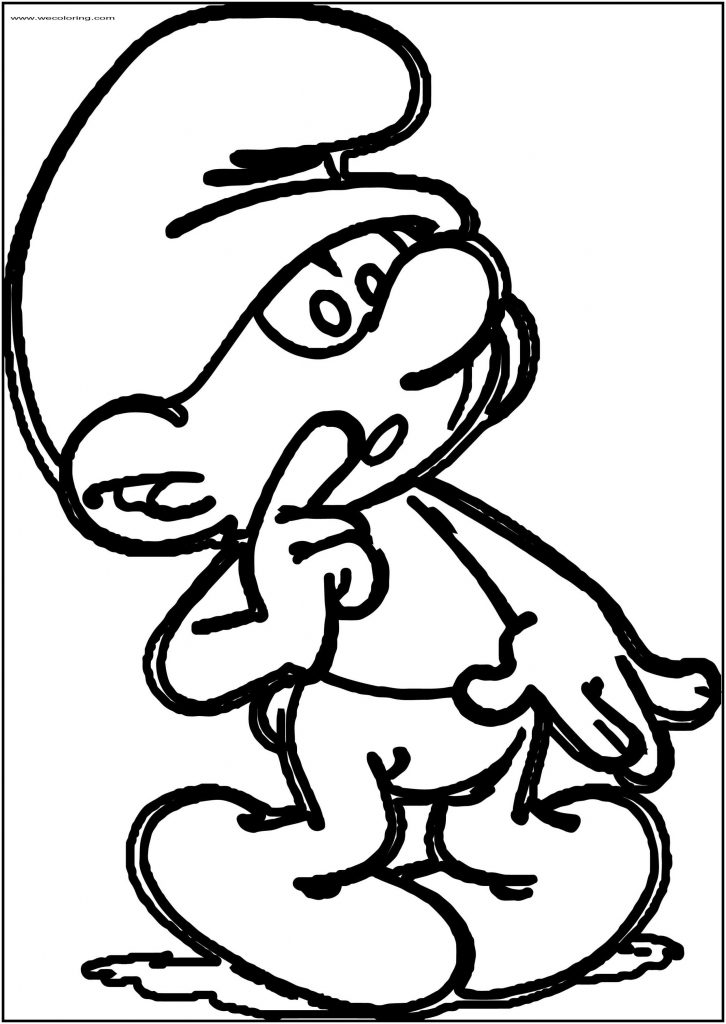 Smurf Soup Smurf Coloring Page - Wecoloringpage.com