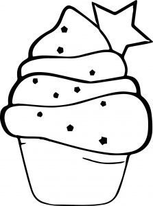 Cupcake Cup Cake Coloring Page 04