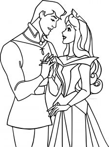 Disney Aurora and Phillip Coloring Pages 01