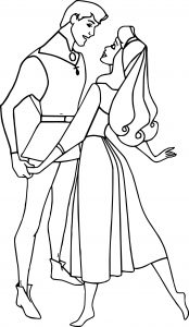 Disney Aurora and Phillip Coloring Pages 15