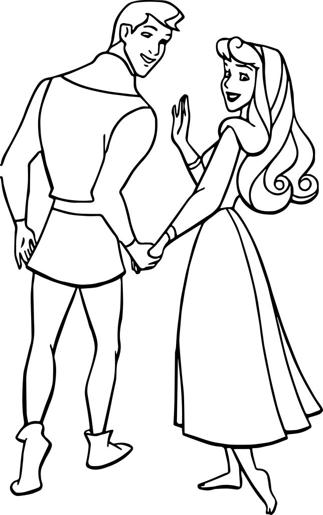 Disney Aurora and Phillip Coloring Pages 19 - Wecoloringpage.com