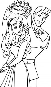 Disney Aurora and Phillip Coloring Pages 22