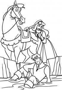 Disney Aurora and Phillip Coloring Pages 24